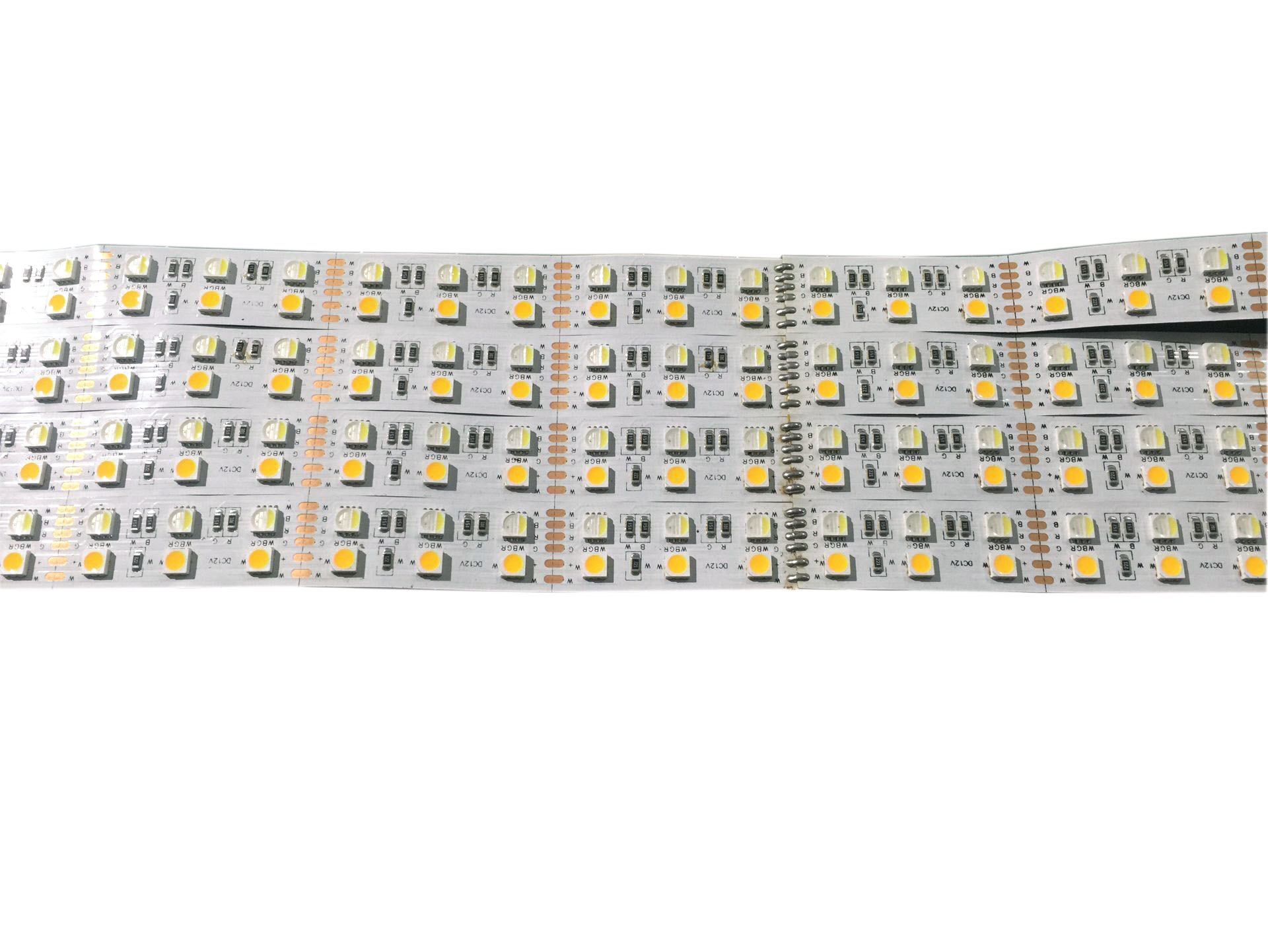 DC12V RGBW+CCT 600LEDs Dual Row LED Strips - 300 5050SMD RGBW + 300 5050SMD CCT Flexible LED Tape Lights, 5m/16.4ft Per Reel by Sale